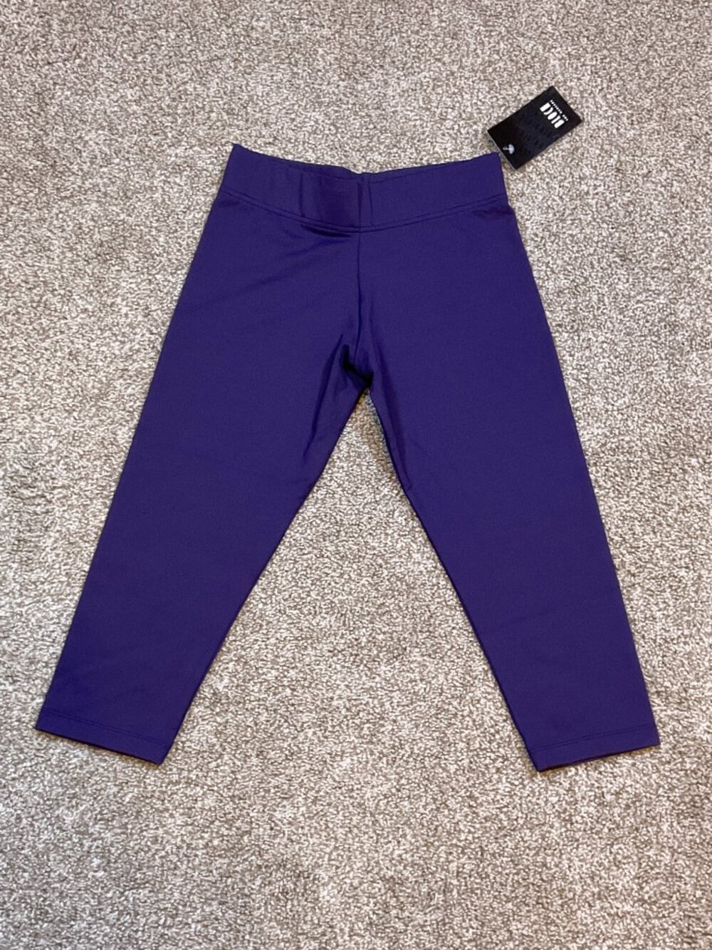 Bloch Mens/Boys Knee Length Rehearsal Tights Navy Size Small Dancer Shorts Pants